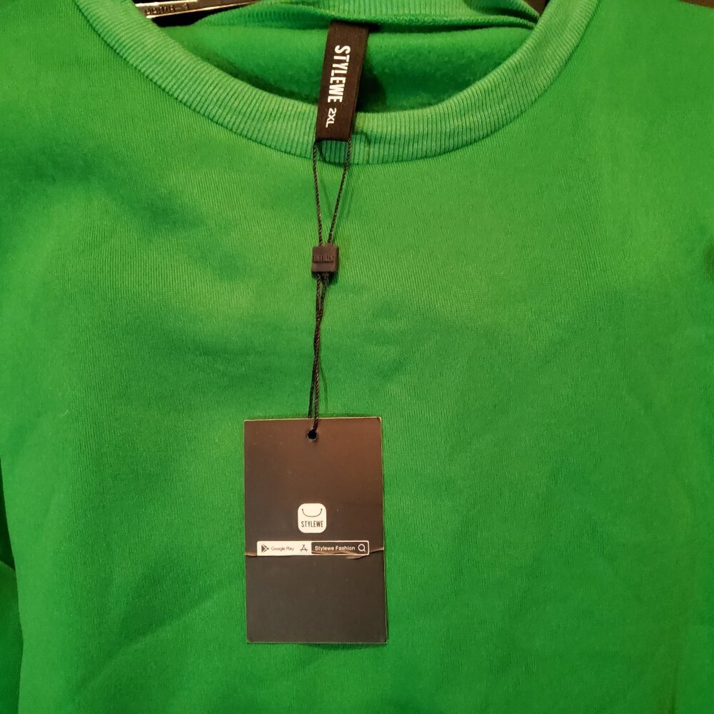 NWT  green 2xl Stylwe 2piece pant set